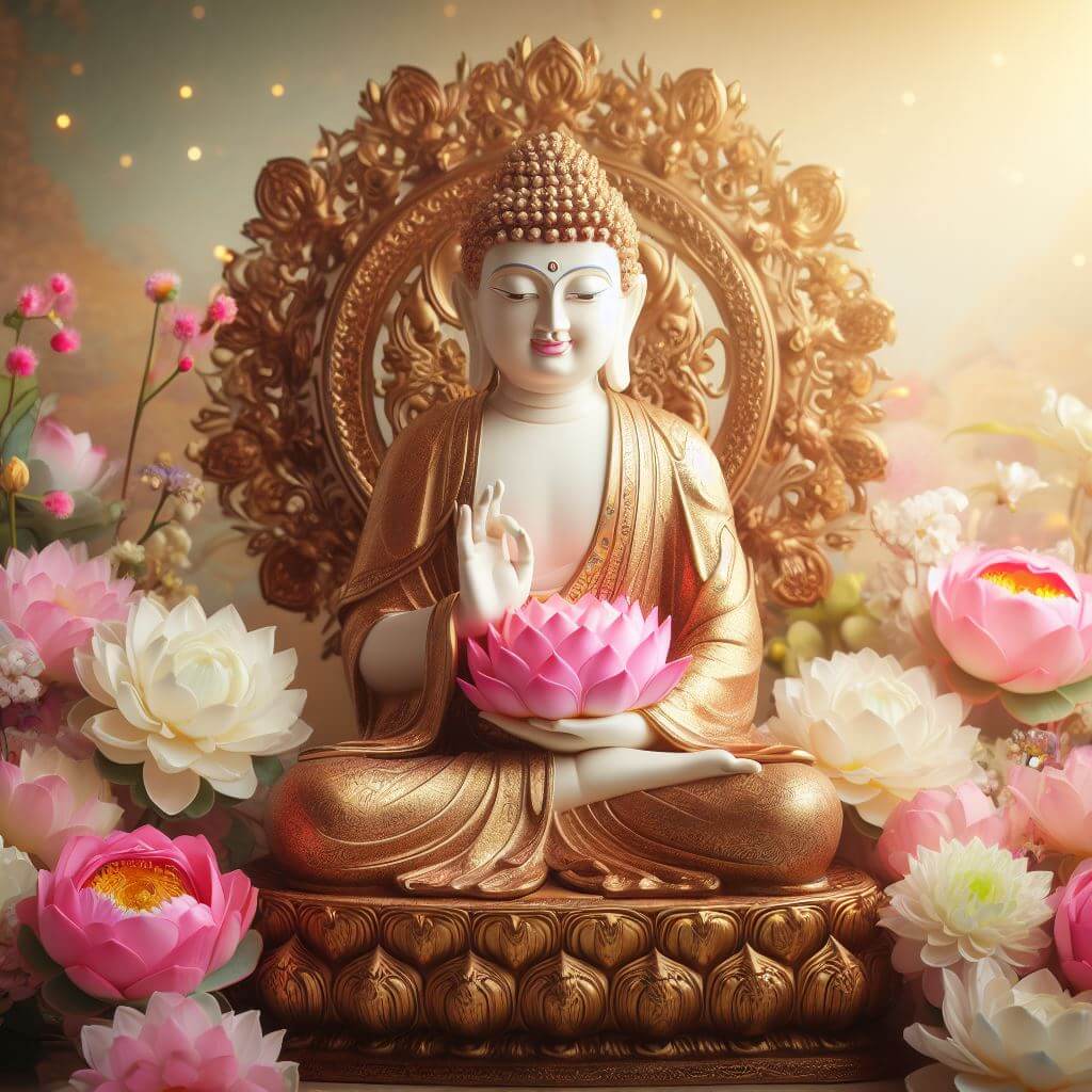 Tượng Phật A Di Đà 80cm – Cơ Sở Điêu Khắc Tượng Phật Thanh Phong